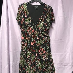 Black floral dress